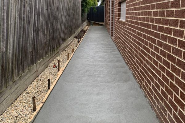 pathway concreting project near Shepparton