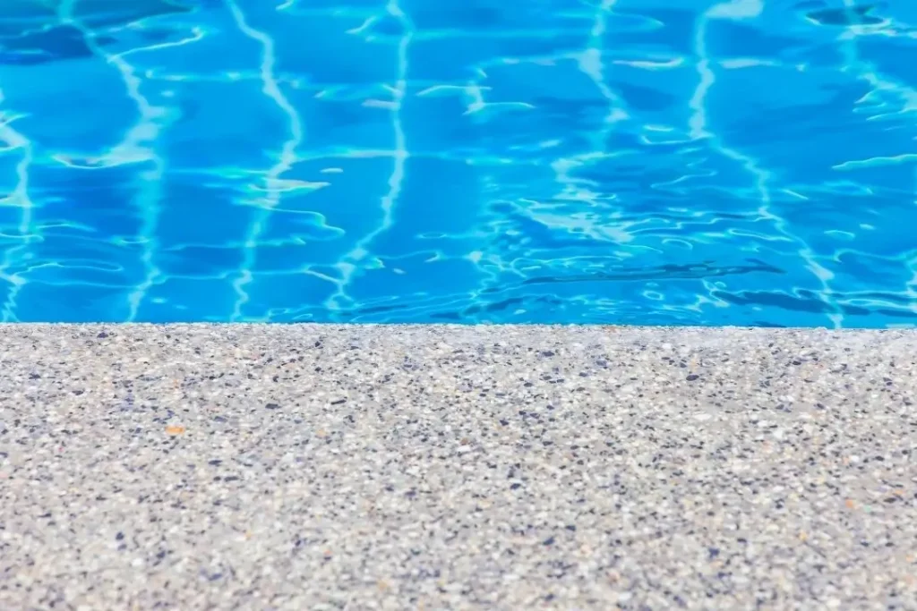 exposed aggregate finish pool surround