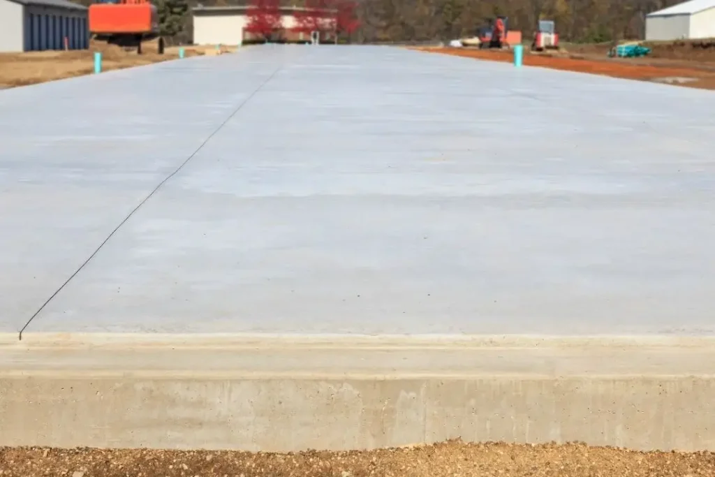 plain concrete slab
