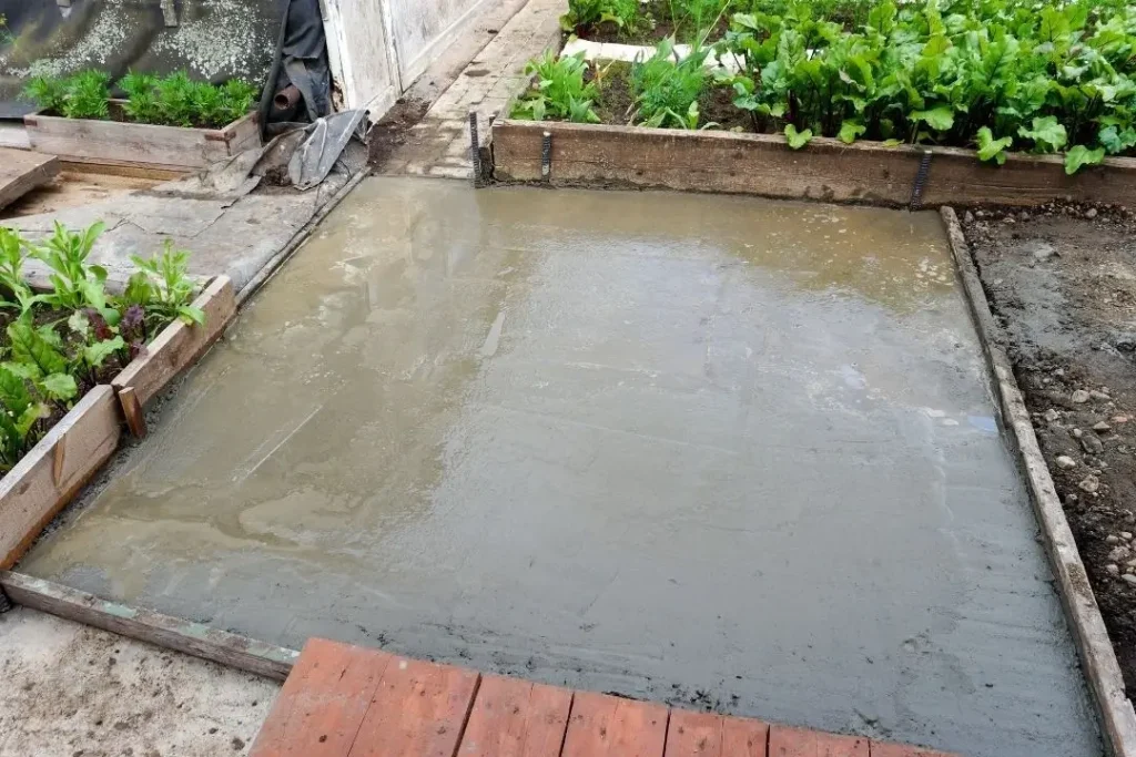 small concrete slab